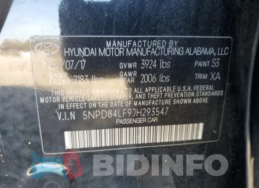 5NPD84LF9JH293547 Photo# 13