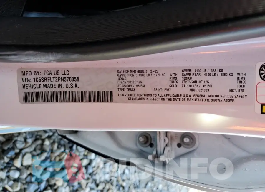 1C6SRFLT2PN570058 Photo# 12