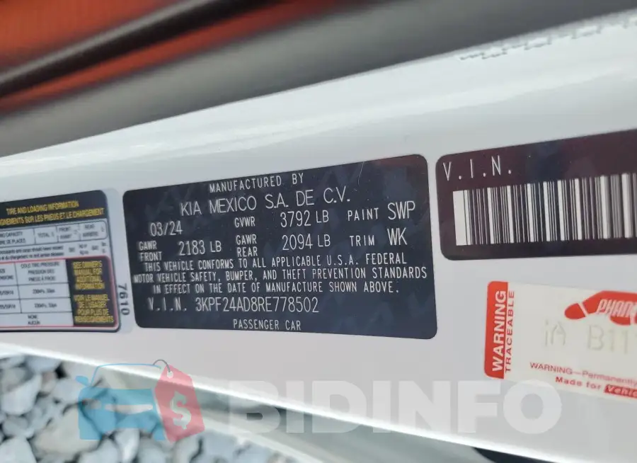3KPF24AD8RE778502 Photo# 12