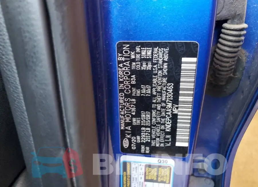 KNDEPCAA9M7130463 Photo# 13