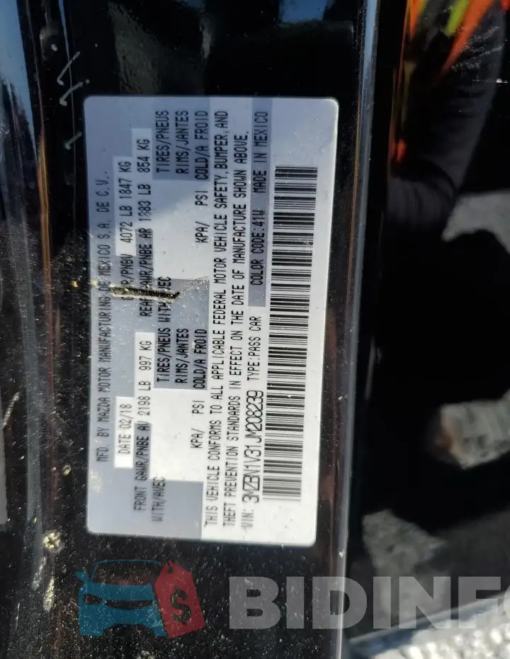 3MZBN1V31JM208239 Photo# 13