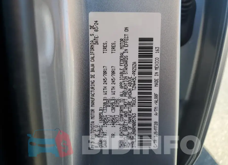 3TMLB5JN8RM005763 Photo# 12