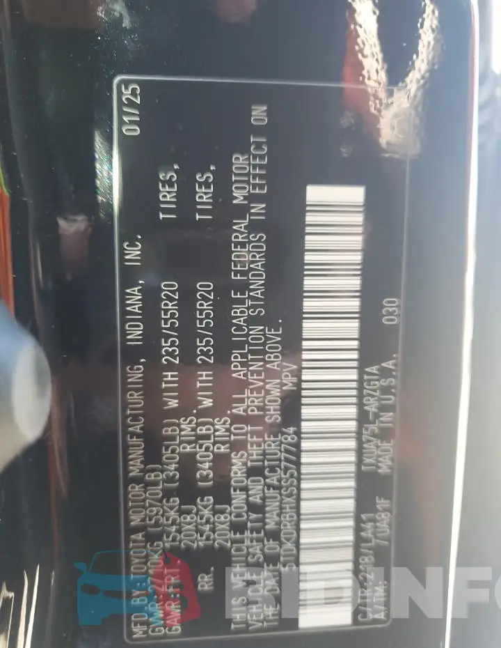 5TDKDRBHXSS577784 Photo# 14