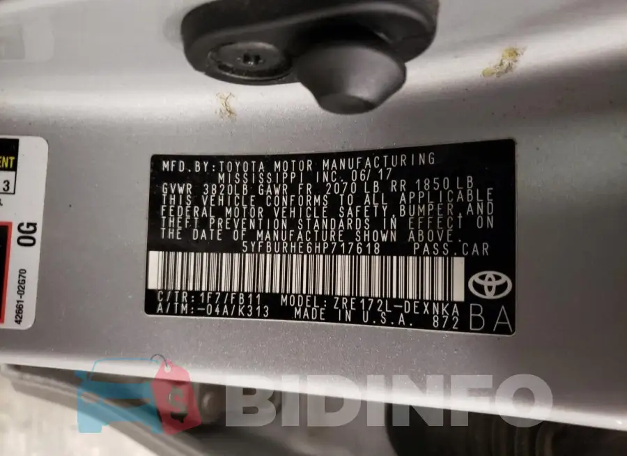 5YFBURHE6HP717618 Photo# 12