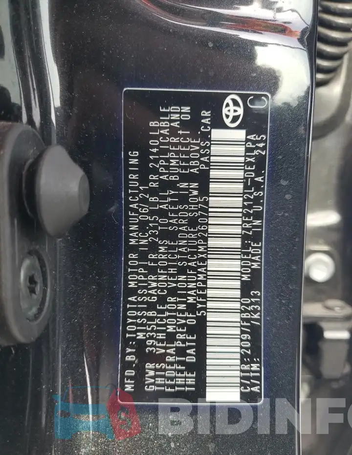 5YFEPMAEXMP260775 Photo# 12