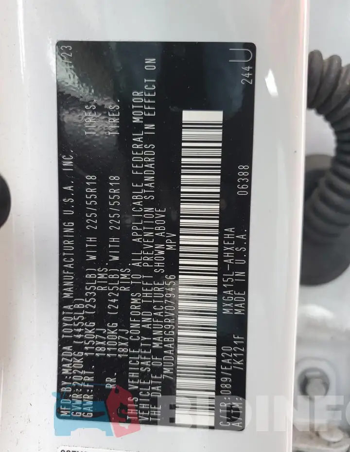 7MUDAABG9RV079456 Photo# 13