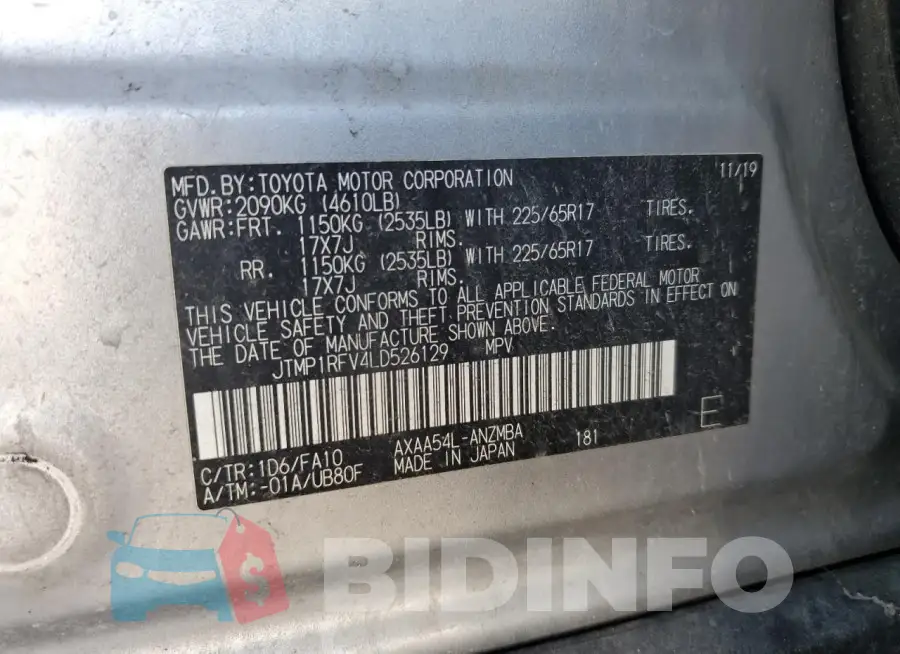 JTMP1RFV4LD526129 Photo# 13