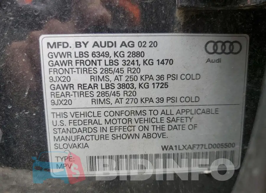 WA1LXAF77LD005500 Photo# 13