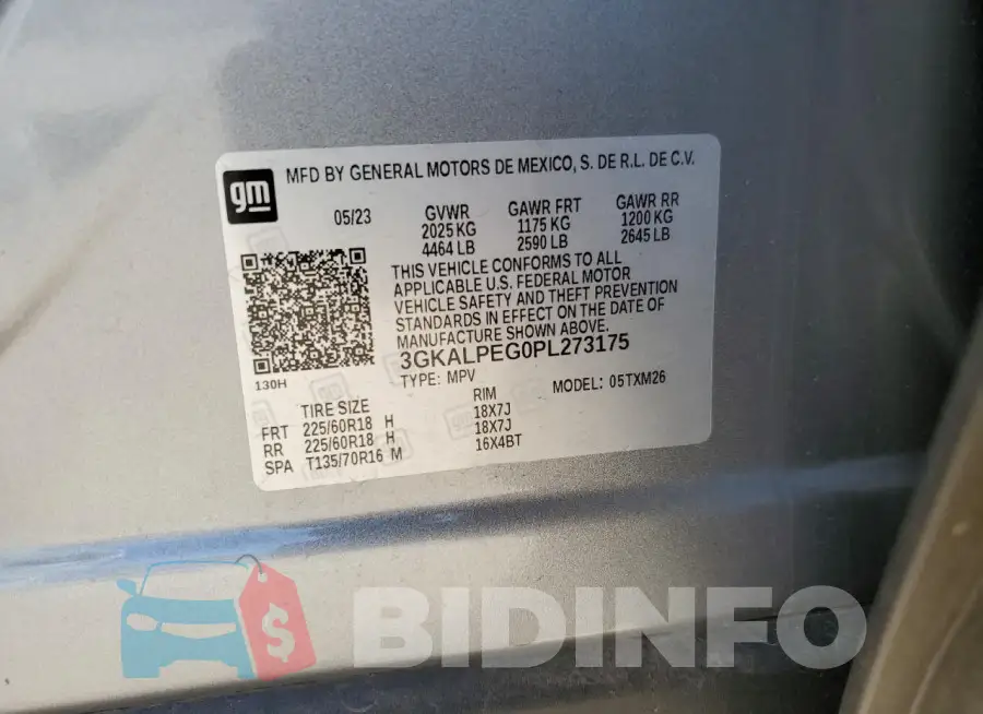 3GKALPEG0PL273175 Photo# 14