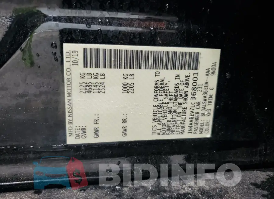 1N4AA6EV7LC368001 Photo# 12