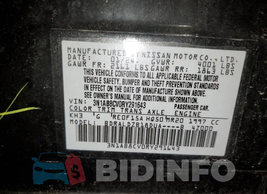 3N1AB8CV0RY291643 Photo# 12