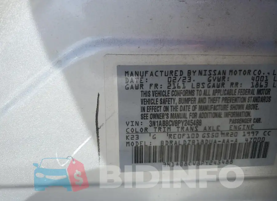 3N1AB8CV8PY245488 Photo# 13