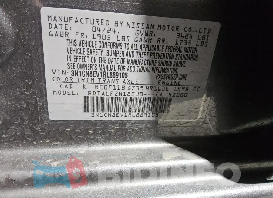 3N1CN8EV1RL889105 Photo# 12