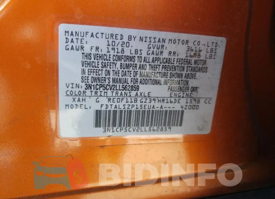 3N1CP5CV2LL562859 Photo# 12