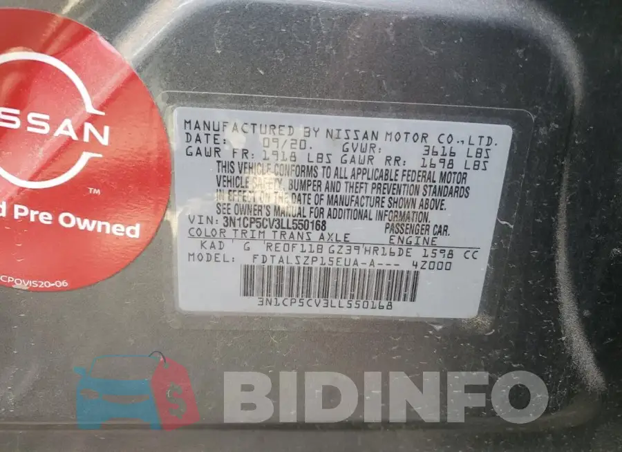 3N1CP5CV3LL550168 Photo# 12