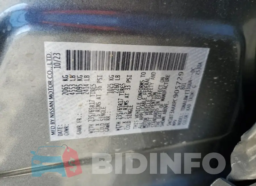 5N1BT3AAXPC905729 Photo# 13