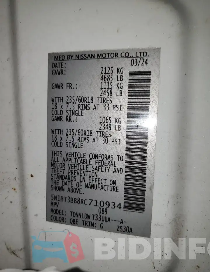 5N1BT3BB8RC710934 Photo# 13