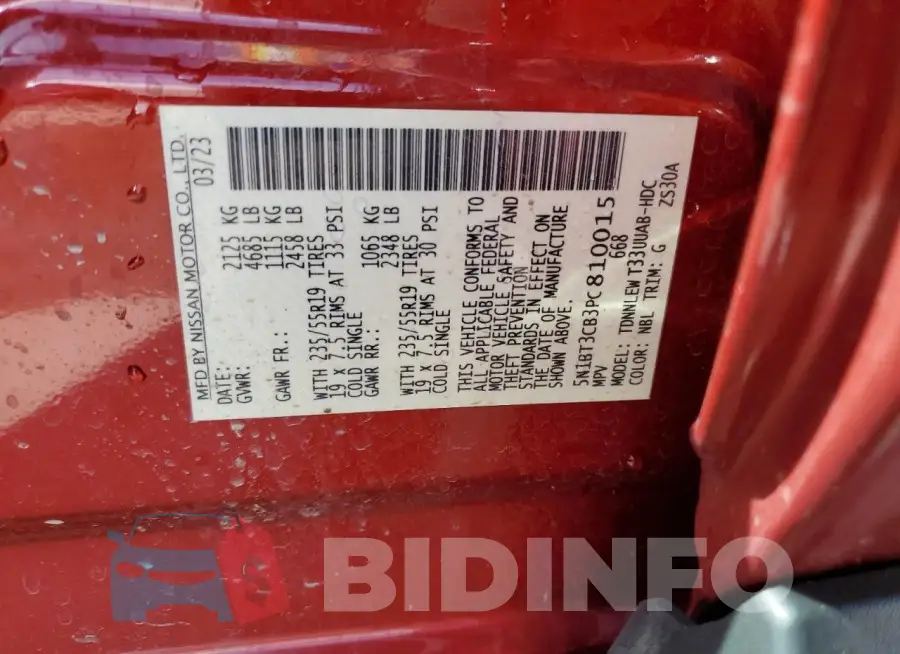5N1BT3CB3PC810015 Photo# 12