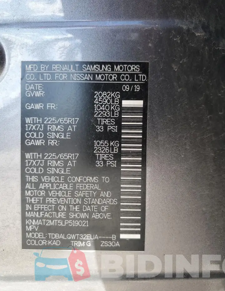 KNMAT2MT5LP519021 Photo# 13