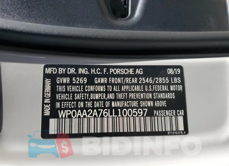 WP0AA2A76LL100597 Photo# 13