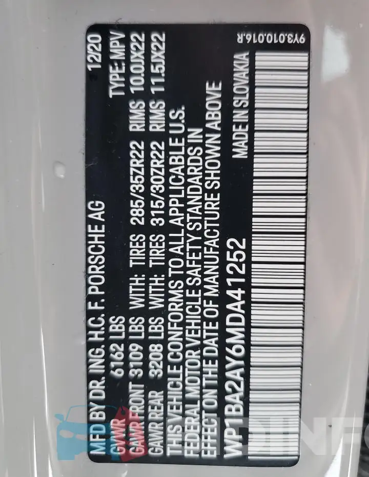 WP1BA2AY6MDA41252 Photo# 13