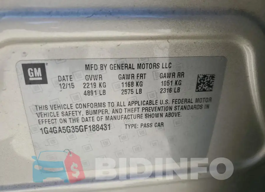 1G4GA5G35GF188431 Photo# 12