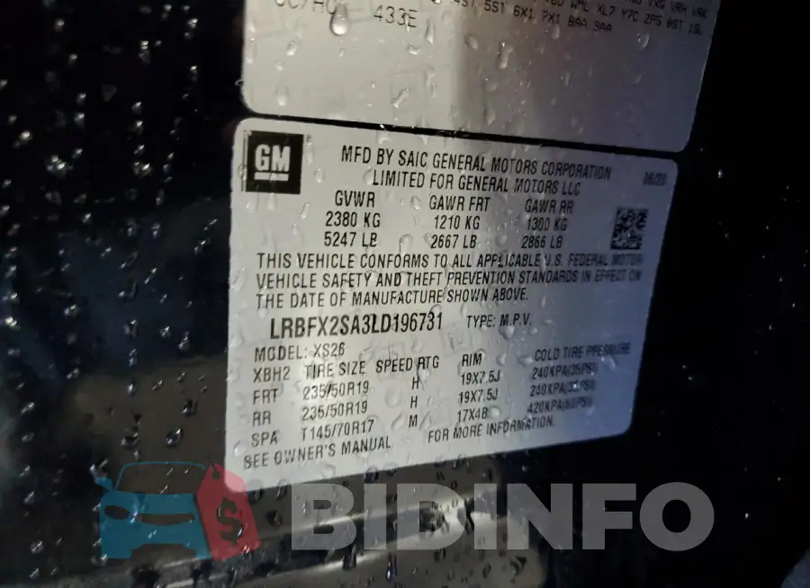 LRBFX2SA3LD196731 Photo# 13