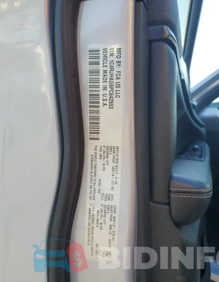 1C4RJHAG6PC642553 Photo# 13