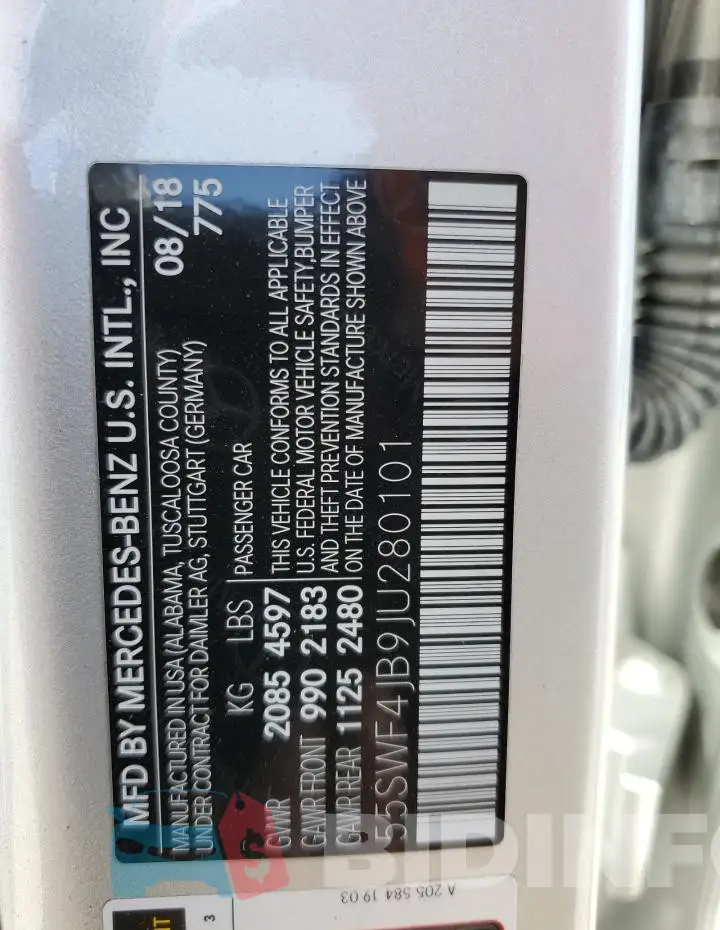 55SWF4JB9JU280101 Photo# 12