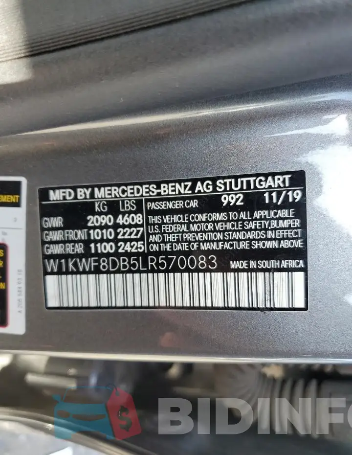 W1KWF8DB5LR570083 Photo# 12