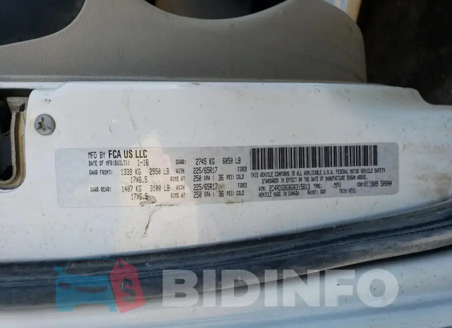 2C4RDGBG8GR315613 Photo# 13