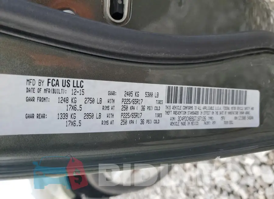 3C4PDCAB9GT187126 Photo# 14