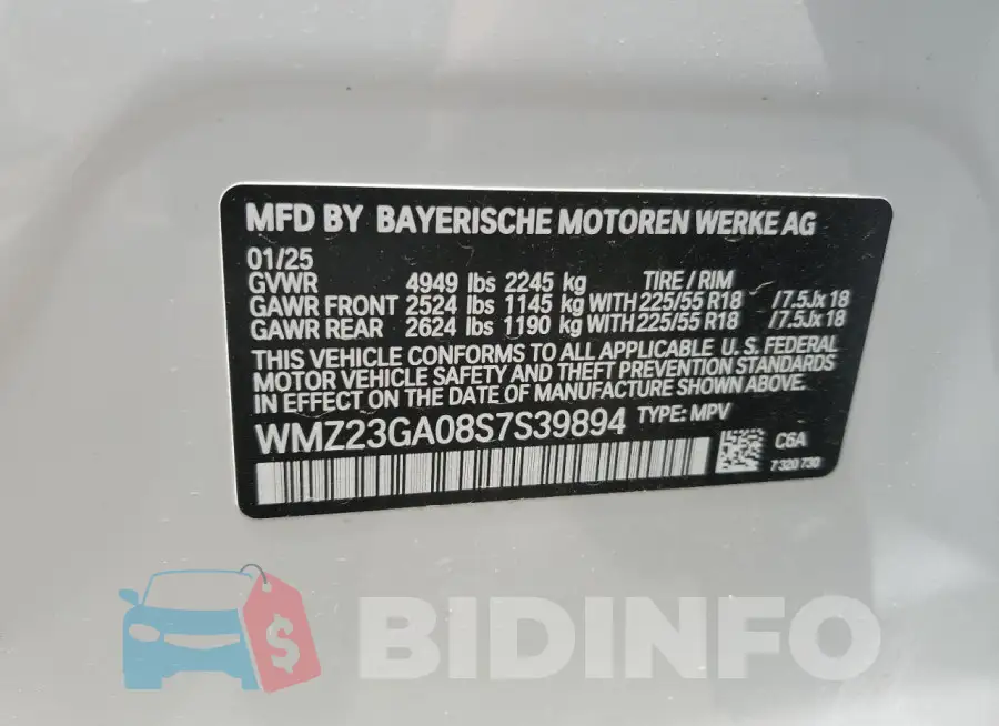 WMZ23GA08S7S39894 Photo# 12
