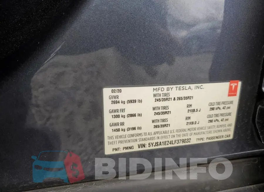5YJSA1E24LF379032 Photo# 13