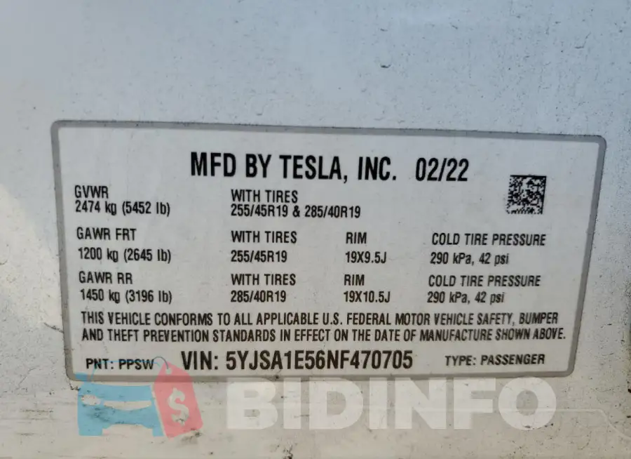 5YJSA1E56NF470705 Photo# 13