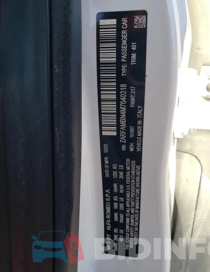 ZARFAMBN4M7640318 Photo# 12