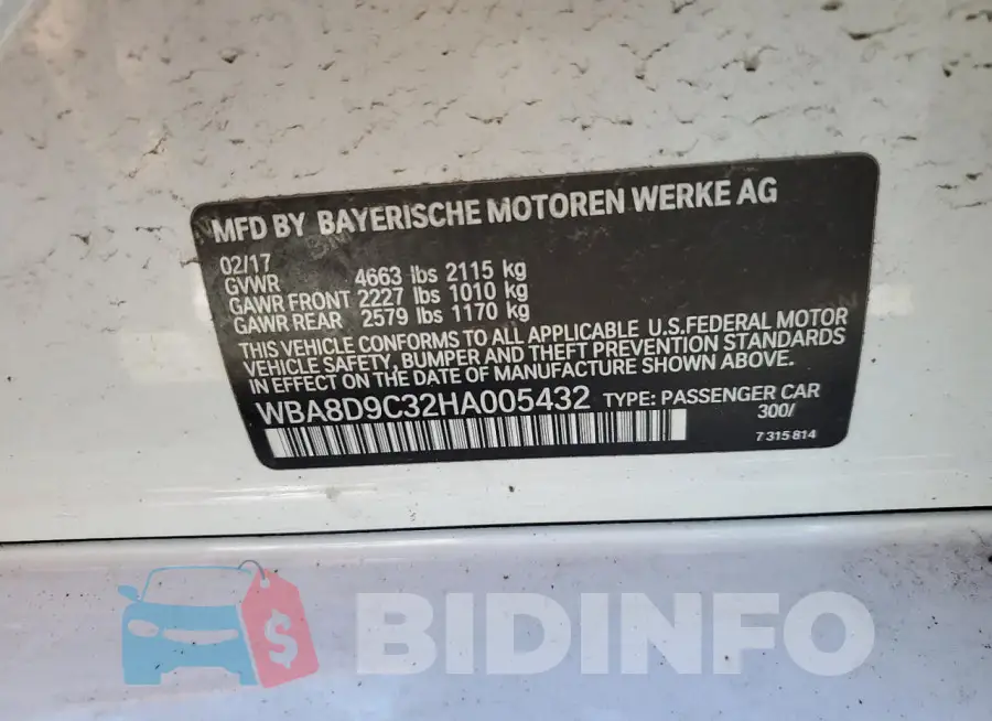 WBA8D9C32HA005432 Photo# 12