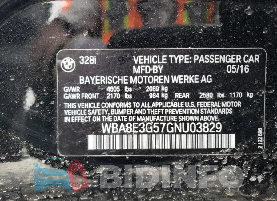 WBA8E3G57GNU03829 Photo# 12