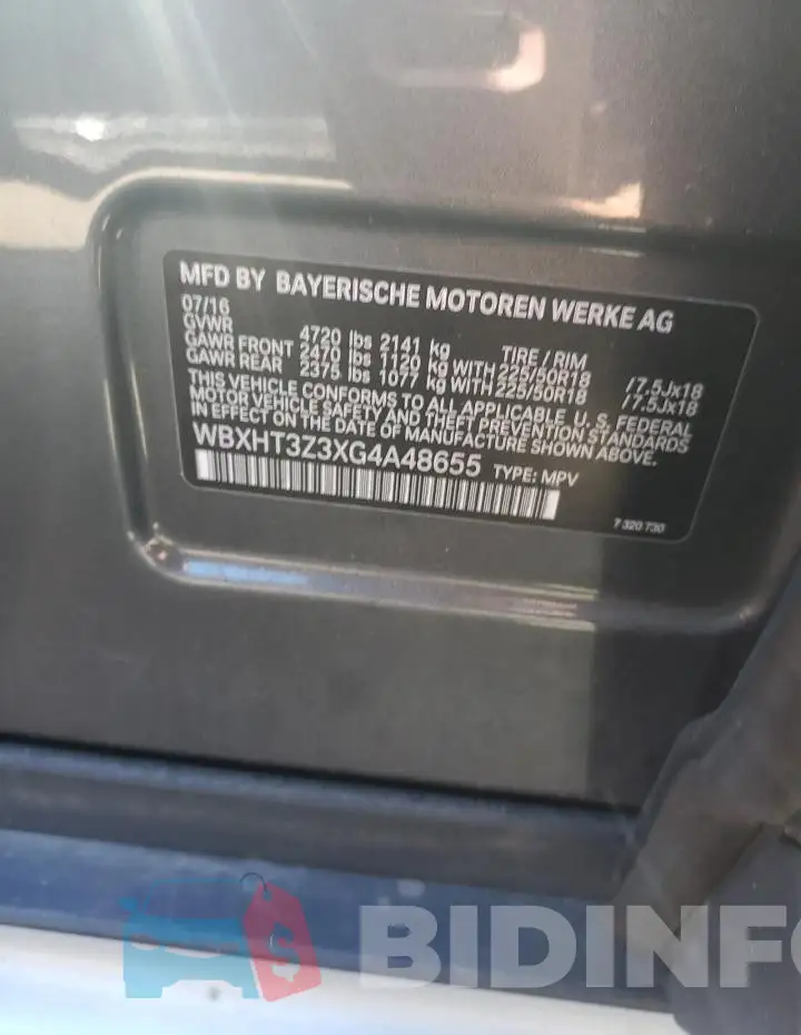 WBXHT3Z3XG4A48655 Photo# 12