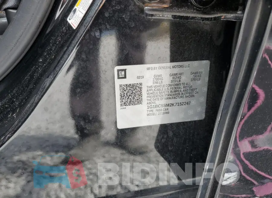 1G1BC5SM2K7152247 Photo# 12