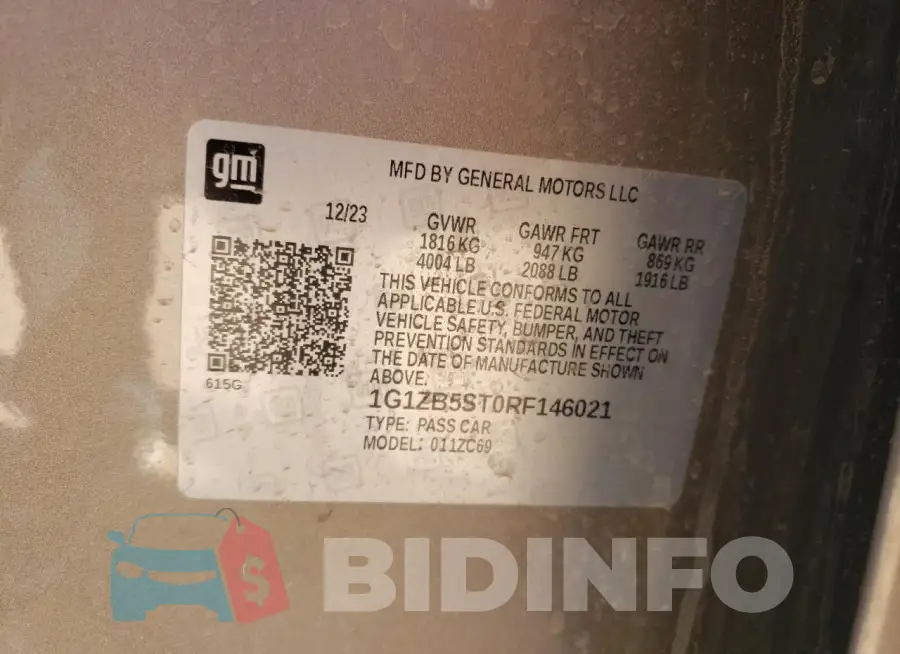 1G1ZB5ST0RF146021 Photo# 12