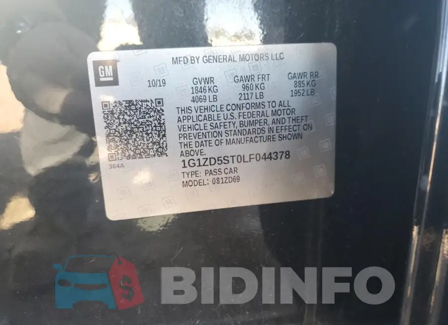 1G1ZD5ST0LF044378 Photo# 13