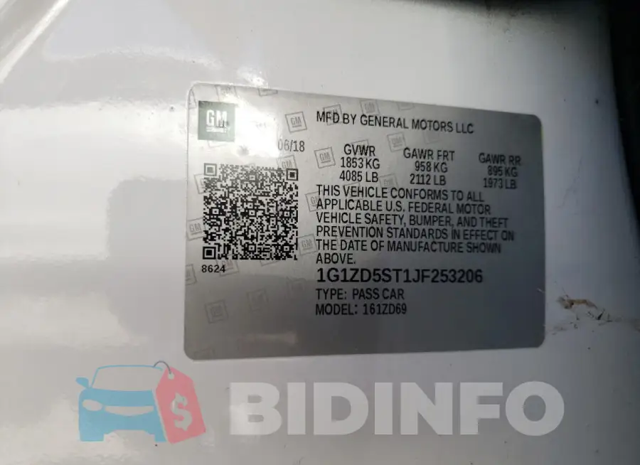 1G1ZD5ST1JF253206 Photo# 12