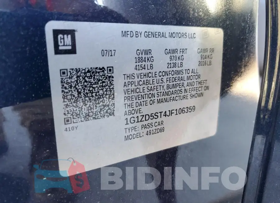 1G1ZD5ST4JF106359 Photo# 13