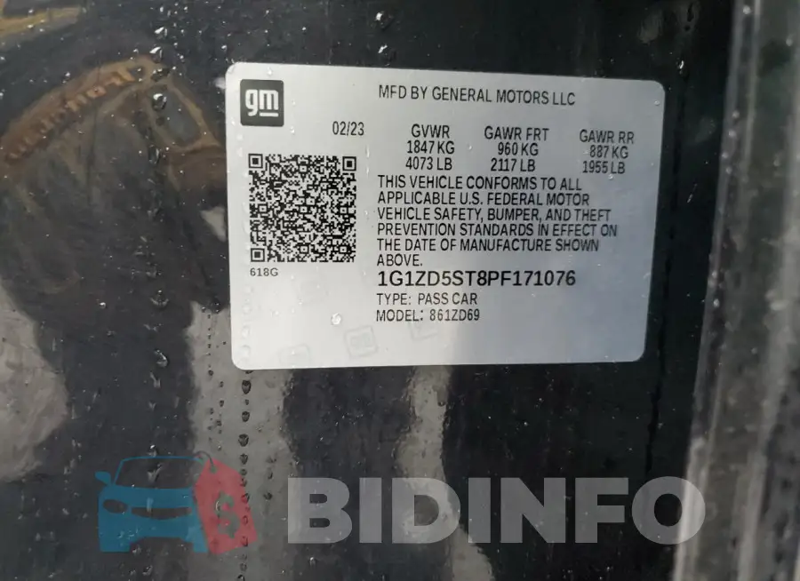 1G1ZD5ST8PF171076 Photo# 12