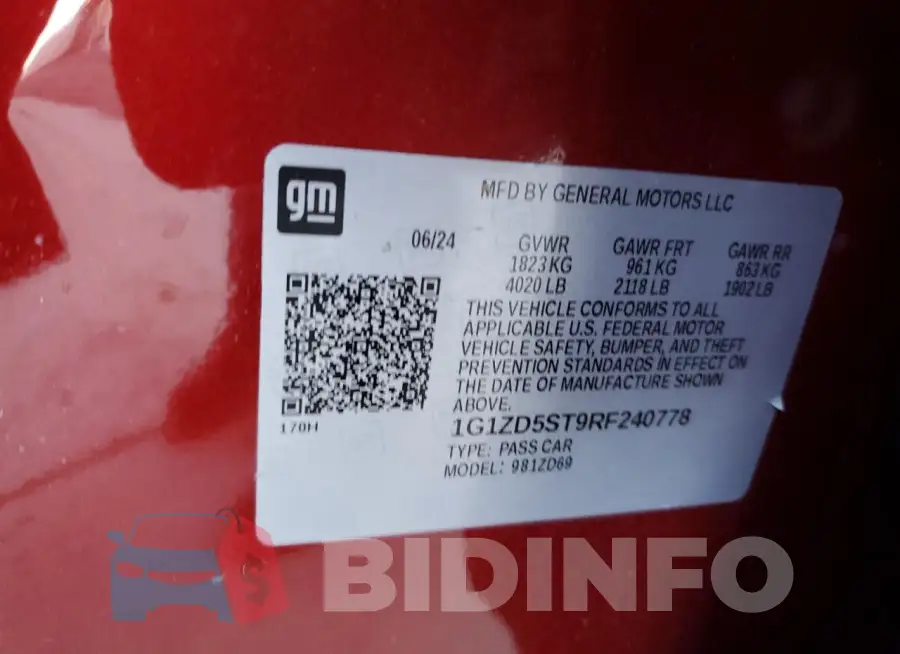 1G1ZD5ST9RF240778 Photo# 12