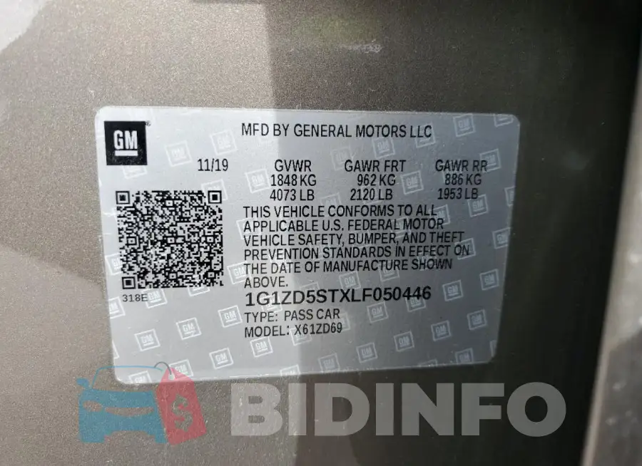 1G1ZD5STXLF050446 Photo# 12