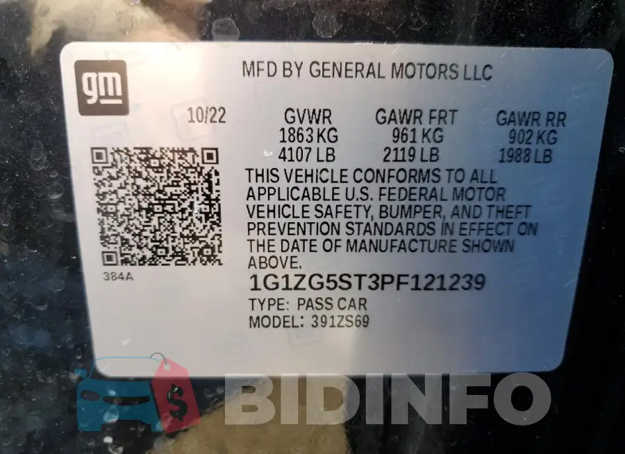 1G1ZG5ST3PF121239 Photo# 12