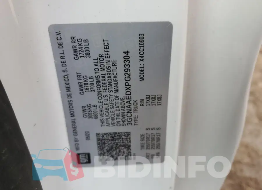 3GCNAAEDXPG293304 Photo# 12