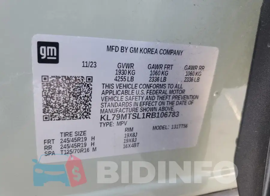 KL79MTSL1RB106783 Photo# 14